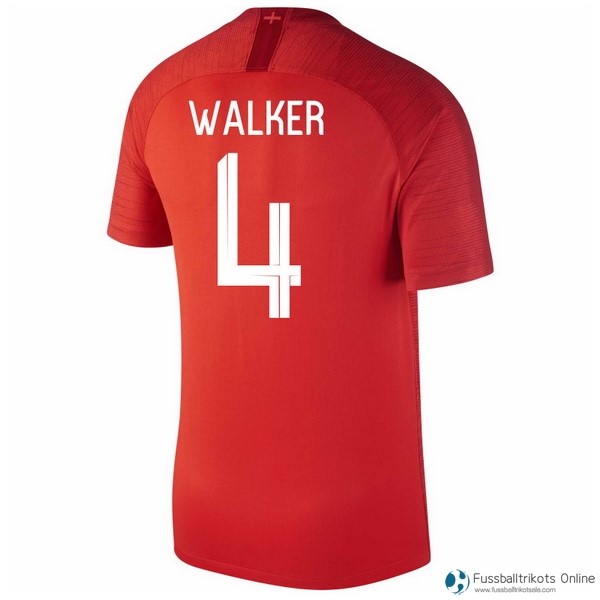 England Trikot Auswarts Walker 2018 Rote Fussballtrikots Günstig